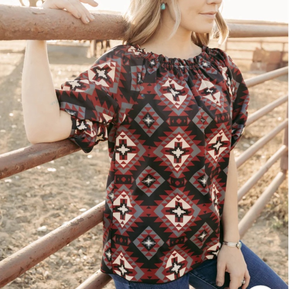 🖤🖤Sterling Kreek El Reno Aztec Top🖤🖤